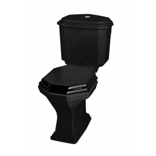 Pack WC rétro noir Ascott sortie duale Pack WC rétro noir Ascott sortie duale