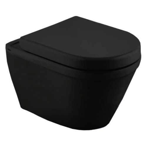 Cuvette suspendue en porcelaine noire REGIPLAST Cuvette suspendue en porcelaine noire REGIPLAST
