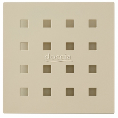 Grille de vidage métallique PERGAMON 15x15 pour receveur DOCCIA Grille de vidage métallique PERGAMON 15x15 pour receveur DOCCIA