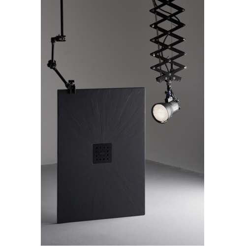 Receveur de douche 70x90 Pizarra Blanc Graphite ambiance Receveur de douche 70x90 Pizarra Blanc Graphite ambiance