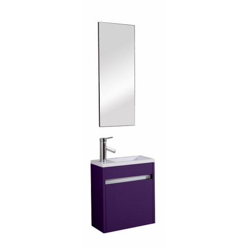 Meuble lave-mains Pluton Aubergine Meuble lave-mains Pluton Aubergine