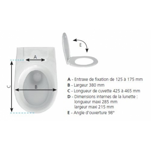 Abattant WC Vallauris Premium SIAMP Cotes