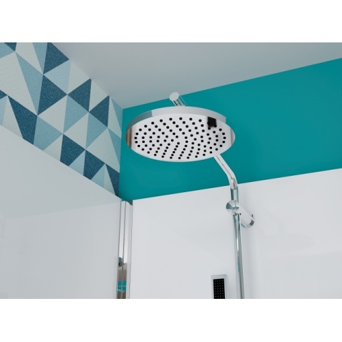Cabine de douche EDEN Receveur 18 cm - Porte pivotante - 100x80cm Douche Pluie EDEN Ronde Cabine de douche EDEN Receveur 18 cm - Porte pivotante - 100x80cm Douche Pluie EDEN Ronde