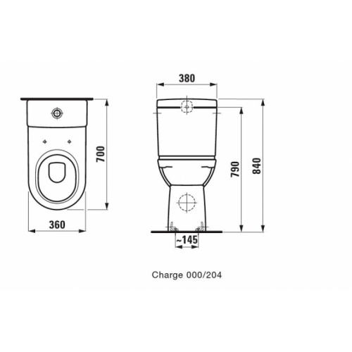 Pack WC surélevé Laufen PRO sortie verticale 70 à 220mm du mur Côte wc laufen pro 824955 Pack WC surélevé Laufen PRO sortie verticale 70 à 220mm du mur Côte wc laufen pro 824955