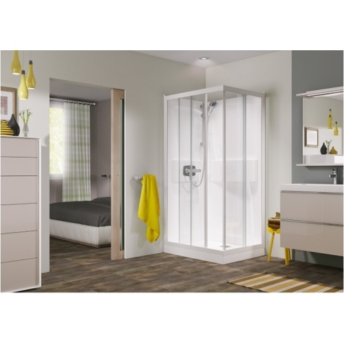 Cabine de douche Kineprime faible hauteur - Coulissante - 80x80cm - Thermo Coulissante - Thermostatique KINEPRIME 100x80 Ambiance Cabine de douche Kineprime faible hauteur - Coulissante - 80x80cm - Thermo Coulissante - Thermostatique KINEPRIME 100x80 Ambiance