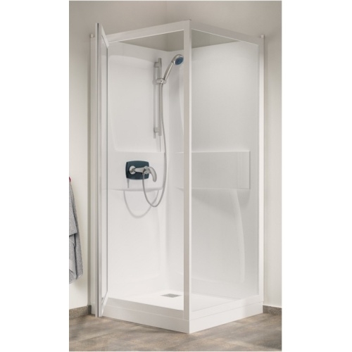 Cabine de douche Kineprime faible hauteur - Pivotante - 90x90cm