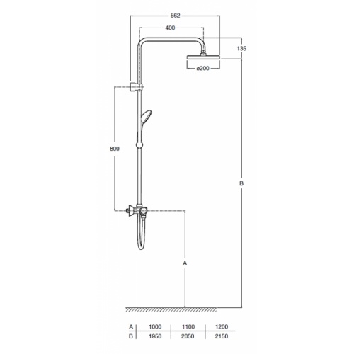 Colonne de douche Victoria T de Roca* Colonne victoria t côte 2 Colonne de douche Victoria T de Roca* Colonne victoria t côte 2