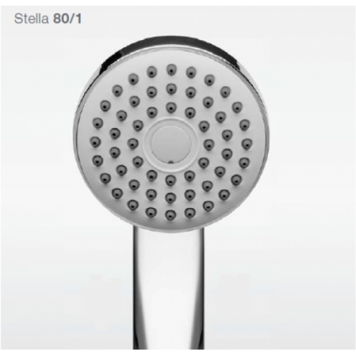 Set de douche Stella 8 cm de Roca 1 jet* Douchette stella 80 1 zoom Set de douche Stella 8 cm de Roca 1 jet* Douchette stella 80 1 zoom