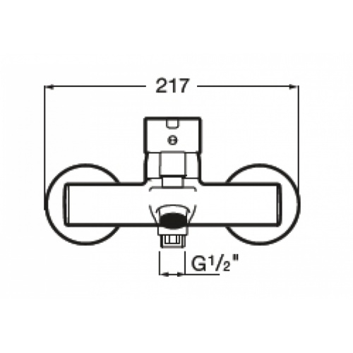 Mitigeur Bain Douche mural TERAS de Roca** Teras bain douche mural côtes 2