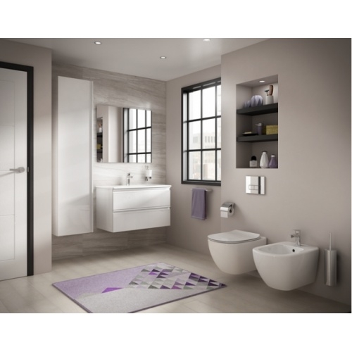 Meuble simple vasque TESI 100 cm Blanc Laqué Meuble simple vasque TESI 100 cm Blanc Laqué
