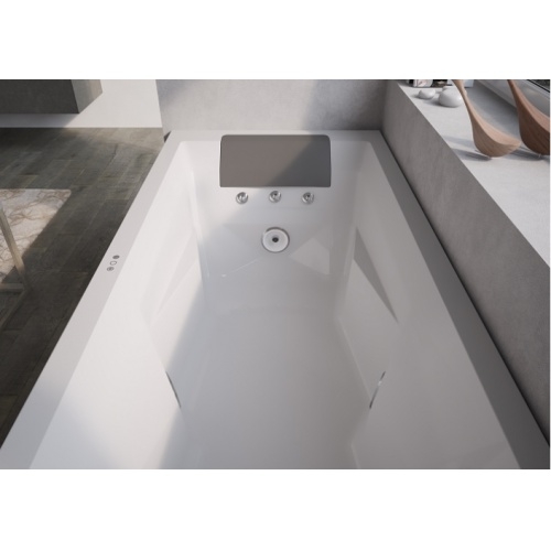 Baignoire balnéo MyWay Jacuzzi 180 x80 - Gauche - Rainbow - Avec robinetterie Myway tete 180 g Baignoire balnéo MyWay Jacuzzi 180 x80 - Gauche - Rainbow - Avec robinetterie Myway tete 180 g