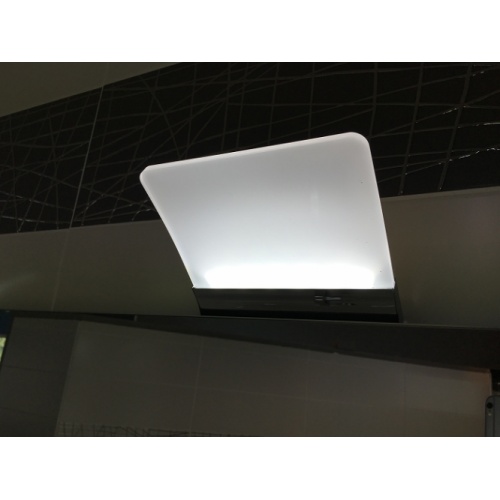 Meuble vasque 130 cm SOLANO avec miroir et éclairage Gris Typhon - Bloc Miroir Solano éclairage