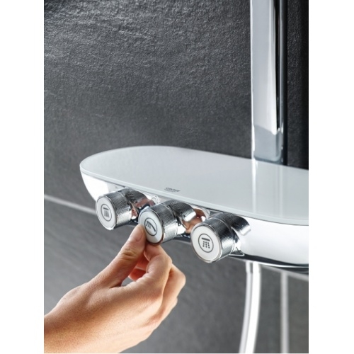 Colonne de douche thermostatique Rainshower System Smartcontrol 360 Duo - Grohe** Smartcontrol 360 duo zoom reglage 1