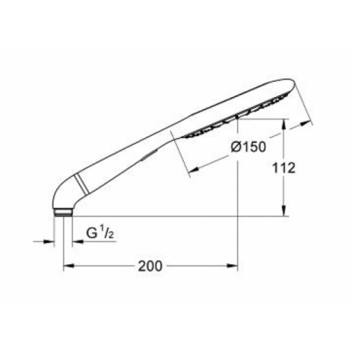Douchette Rainshower Icon 150 2 jets** Rainshower icon côtes