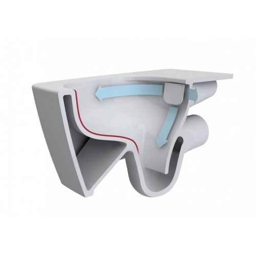 Old - Pack WC Grohe Rapid SL + Cuvette D-Light Vitraflush 2.0 + Plaque Chromée Vitra flush