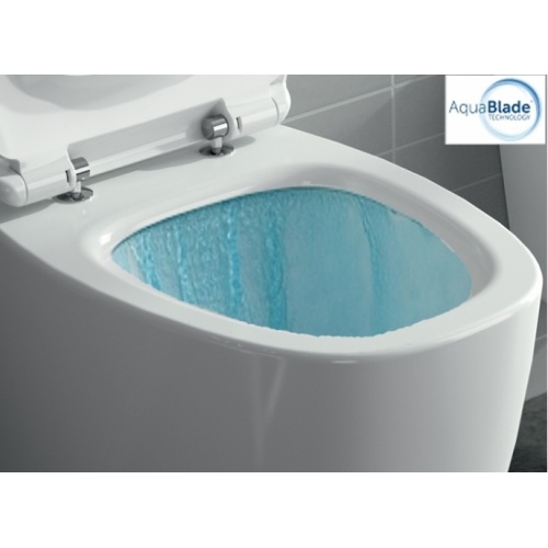 Cuvette suspendue sans bride DEA AquaBlade Blanc Mat Cuvette dea aquablade eau