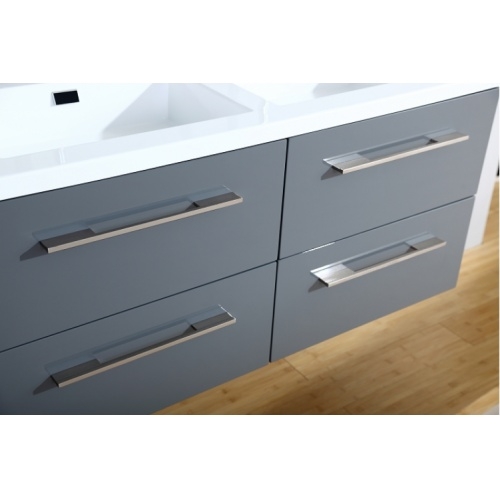 Meuble double vasque 117 Saturn 2.0 Gris Brillant sans miroir 0 120 gris 4 Meuble double vasque 117 Saturn 2.0 Gris Brillant sans miroir 0 120 gris 4