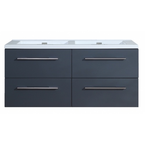 Meuble double vasque 117 Saturn 2.0 Gris Brillant sans miroir 0 120 gris 2 Meuble double vasque 117 Saturn 2.0 Gris Brillant sans miroir 0 120 gris 2