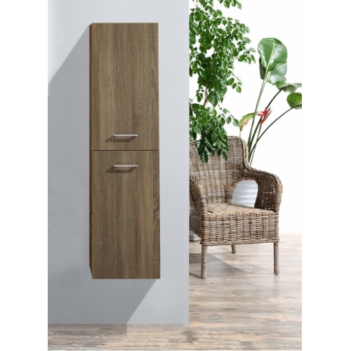 Colonne de salle de bain Jupiter 2.0 135cm Bois Foncé**