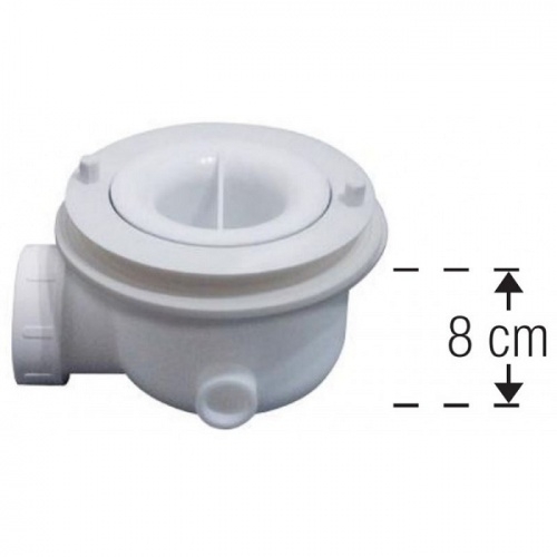 Bonde double joint d'étanchéité - PIL90PCAB-CR40 - Novellini Bonde o90 pour receveur novosolid novellini diametre 90 Bonde double joint d'étanchéité - PIL90PCAB-CR40 - Novellini Bonde o90 pour receveur novosolid novellini diametre 90