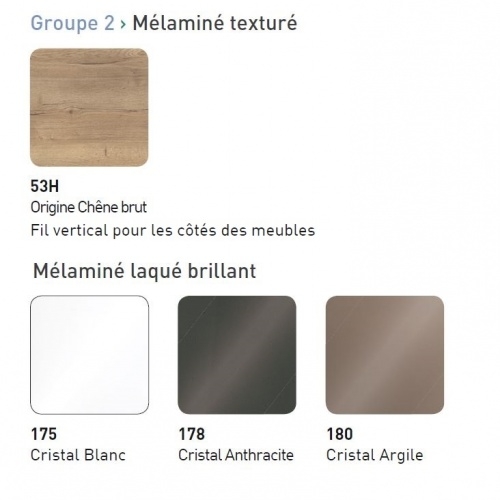 Meuble simple vasque TRENDY 90 cm Cristal Argile Coloris TRENDY G2 - 2019 Meuble simple vasque TRENDY 90 cm Cristal Argile Coloris TRENDY G2 - 2019