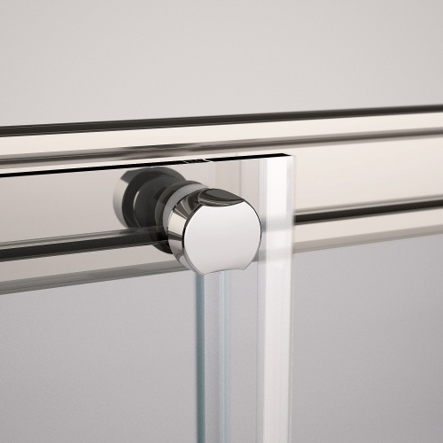 Porte coulissante ZEPHYROS 2.0 2P - Verre transparent - Profilés Noir - 160cm Zephyros cuscinetto Porte coulissante ZEPHYROS 2.0 2P - Verre transparent - Profilés Noir - 160cm Zephyros cuscinetto