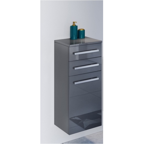 OLD - Demi-colonne 2 Tiroirs ONDINE Laque Anthracite OLD - Demi-colonne 2 Tiroirs ONDINE Laque Anthracite