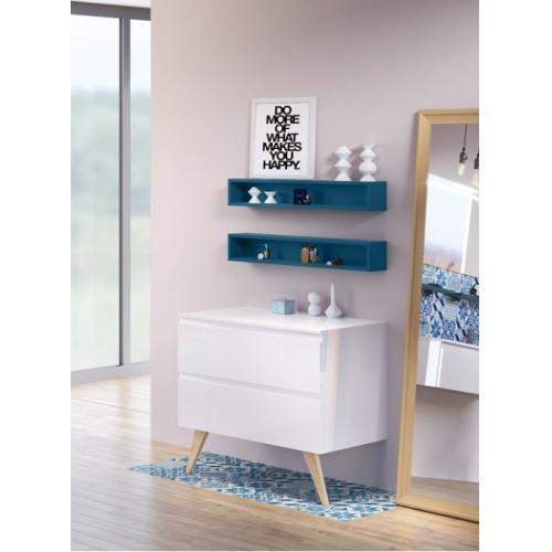Meuble de complément 90 cm Boréale Blanc Meuble de complément 90 cm Boréale Blanc