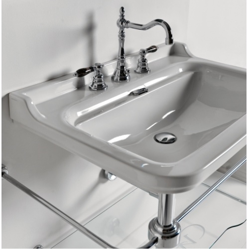 Ens. lavabo rétro 80 cm 3 trous + Colonne céramique WALDORF Wd10055 amb Ens. lavabo rétro 80 cm 3 trous + Colonne céramique WALDORF Wd10055 amb