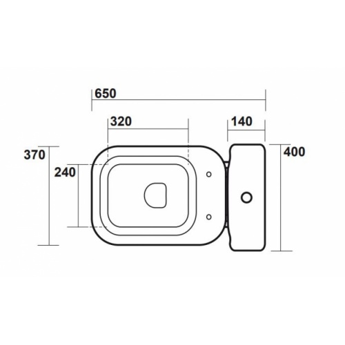 Bloc WC Rétro complet réservoir mi-haut WALDORF Cotes dessus wd4116 Bloc WC Rétro complet réservoir mi-haut WALDORF Cotes dessus wd4116