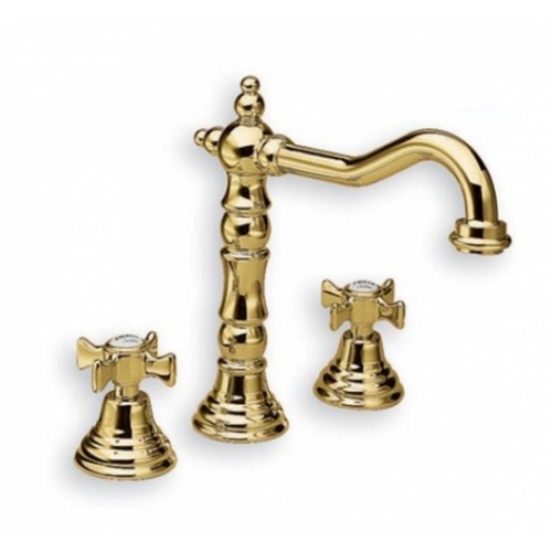 Mélangeur lavabo 3 trous CHAMBORD rétro doré - CH11252 Mélangeur lavabo 3 trous CHAMBORD rétro doré - CH11252