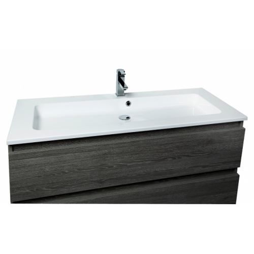 Meuble simple vasque 120 cm RIVAGE Sciée Gris Plan composite l1200 biais Meuble simple vasque 120 cm RIVAGE Sciée Gris Plan composite l1200 biais