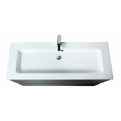 Meuble simple vasque 120 cm RIVAGE Sciée Gris Plan composite l1200 Meuble simple vasque 120 cm RIVAGE Sciée Gris Plan composite l1200