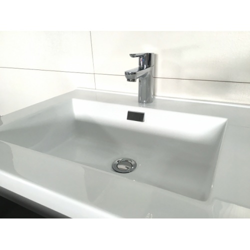 Meuble simple vasque 77 Saturn 2.0 Blanc Brillant SANS miroir** Interieur vasque saturn 80 Meuble simple vasque 77 Saturn 2.0 Blanc Brillant SANS miroir** Interieur vasque saturn 80