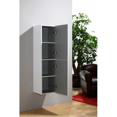 Colonne de salle de bain Saturn 2.0 135cm Blanc Brillant Colonne 135 blanc 3