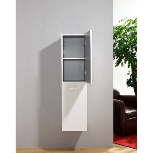 Colonne de salle de bain Saturn 2.0 135cm Blanc Brillant Colonne 135 blanc 5