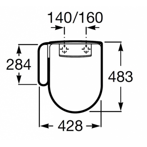 Abattant de WC Japonais Multiclean Advance 2.2 Round 2 round