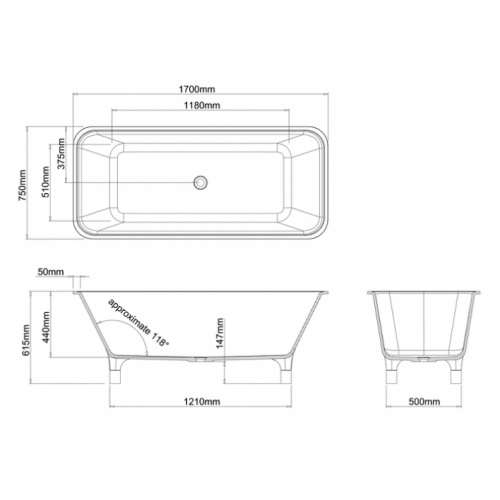 Baignoire à poser CLEARWATER Lonio Clearwater lonio n19 côtes Baignoire à poser CLEARWATER Lonio Clearwater lonio n19 côtes