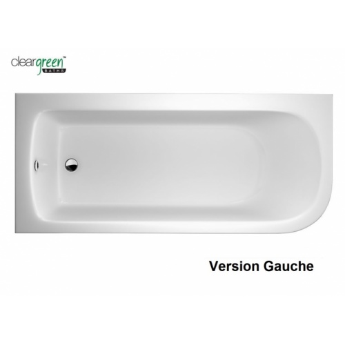 Baignoire d'angle VIRIDE Cleargreen 170 cm - Version Gauche + Tablier Baignoire VIRIDE Gauche Baignoire d'angle VIRIDE Cleargreen 170 cm - Version Gauche + Tablier Baignoire VIRIDE Gauche