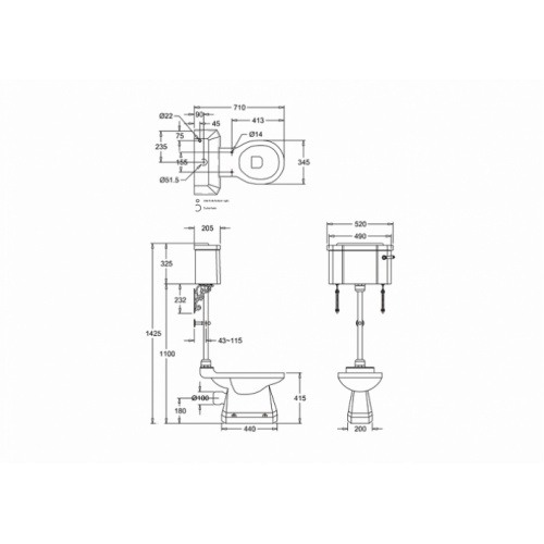 WC BURLINGTON avec levier de réservoir en céramique Taille moyenne 520 - Abattant frein de chute Chêne Wc taille moyenne levier p2+c1 burlington côtes WC BURLINGTON avec levier de réservoir en céramique Taille moyenne 520 - Abattant frein de chute Chêne Wc taille moyenne levier p2+c1 burlington côtes