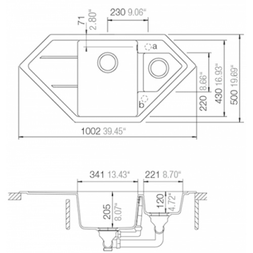 Evier de cuisine d'angle SIGNUS 1.5 Cuve Cristadur Polaris Cristadur signus evier d'angle evc 22432 côtes Evier de cuisine d'angle SIGNUS 1.5 Cuve Cristadur Polaris Cristadur signus evier d'angle evc 22432 côtes