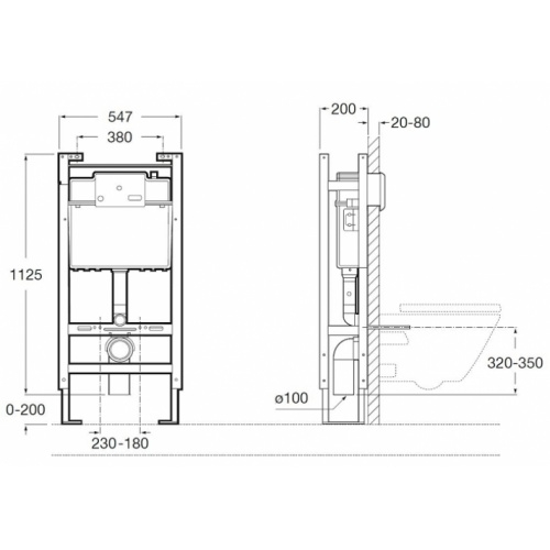 Bâti-support N-Fix autoportant + Plaque blanche - ROCA Bâti support n fix roca autoportant côtes Bâti-support N-Fix autoportant + Plaque blanche - ROCA Bâti support n fix roca autoportant côtes