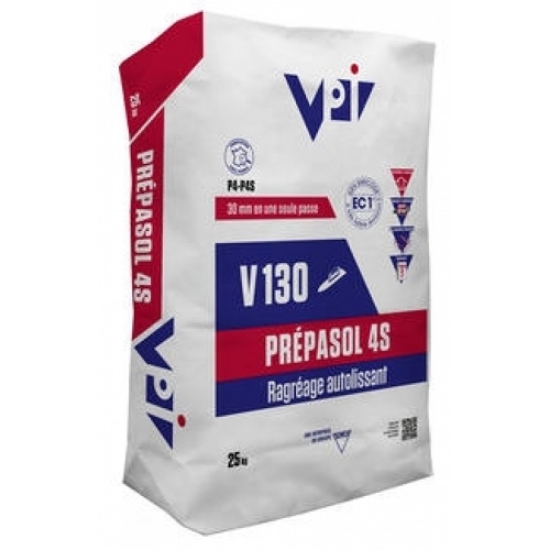Enduit de ragréage PREPASOL 4S V130 - sac 25 kg - VPI Enduit de ragréage PREPASOL 4S V130 - sac 25 kg - VPI