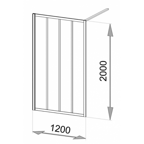 Paroi de douche LOFT Classic 120 cm - Verre Clair traité Loft classic 120 cm fixation murale jacuzzi Paroi de douche LOFT Classic 120 cm - Verre Clair traité Loft classic 120 cm fixation murale jacuzzi