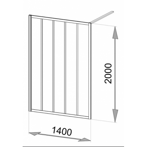 Paroi de douche LOFT Classic 140 cm - Verre Clair traité Loft classic 140 cm fixation murale jacuzzi Paroi de douche LOFT Classic 140 cm - Verre Clair traité Loft classic 140 cm fixation murale jacuzzi