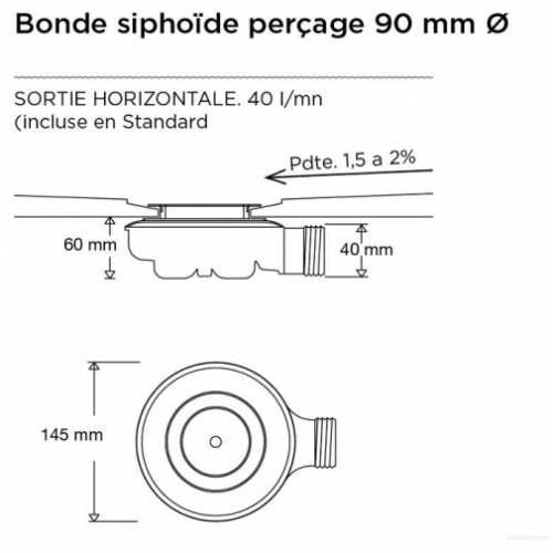 Receveur de douche 100x120 Liso Enmarcado Frontal Graphite Bonde sh Receveur de douche 100x120 Liso Enmarcado Frontal Graphite Bonde sh