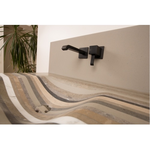 Mitigeur lavabo mural (rosace) BLACKMAT Quadri - Saillie 225 mm Qm27713 amb3 Mitigeur lavabo mural (rosace) BLACKMAT Quadri - Saillie 225 mm Qm27713 amb3