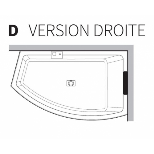 Baignoire asymétrique DIVINA O Hydro Plus Tablier bois - Sans robinetterie - Version Droite Divina o version droite Baignoire asymétrique DIVINA O Hydro Plus Tablier bois - Sans robinetterie - Version Droite Divina o version droite