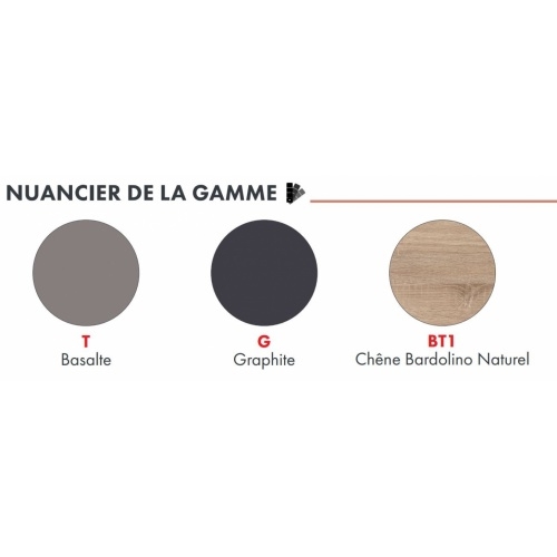 Meuble sous-évier DECO-CLIP 120cm Graphite Nuancier deco clip