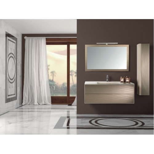 Meuble simple vasque PARIGI MIRROR Crème Rosé Mat - Compo 1 Parigimirror 05b Meuble simple vasque PARIGI MIRROR Crème Rosé Mat - Compo 1 Parigimirror 05b